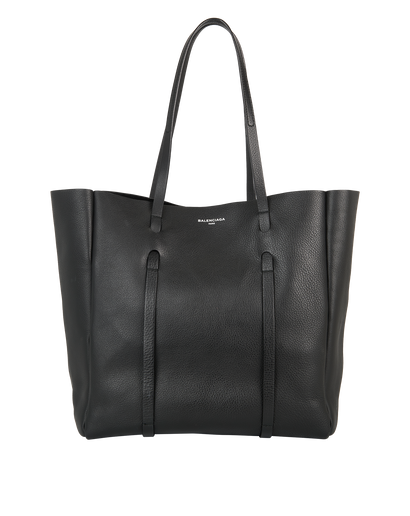 Everyday Tote, &pound;395, Handbags, Black, Leather, Front view